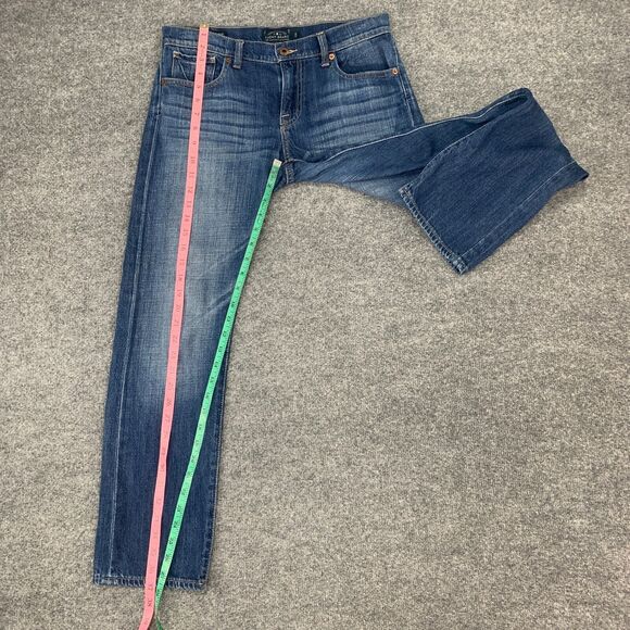 Lucky Brand Sienna Weekender Crop Jean Womens 2/26 Whiskered Denim Stretch - Picture 5 of 11